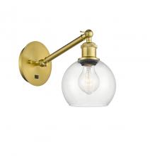 Innovations Lighting 317-1W-SG-G122-6 - Athens - 1 Light - 6 inch - Satin Gold - Adjustable Sconce
