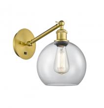 Innovations Lighting 317-1W-SG-G122-8 - Athens - 1 Light - 8 inch - Satin Gold - Adjustable Sconce