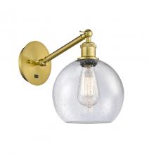 Innovations Lighting 317-1W-SG-G124-8 - Athens - 1 Light - 8 inch - Satin Gold - Adjustable Sconce