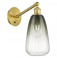 Innovations Lighting 317-1W-SG-G480-6SL - Brookhaven Almond - 1 Light - 6 inch - Satin Gold - Sconce