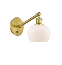 Innovations Lighting 317-1W-SG-G91 - Fenton - 1 Light - 7 inch - Satin Gold - Sconce