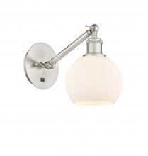 Innovations Lighting 317-1W-SN-G121-6 - Athens - 1 Light - 6 inch - Brushed Satin Nickel - Adjustable Sconce