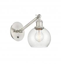 Innovations Lighting 317-1W-SN-G124-6 - Athens - 1 Light - 6 inch - Brushed Satin Nickel - Adjustable Sconce