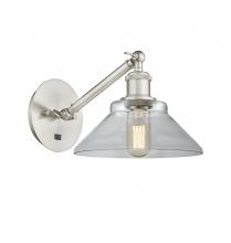 Innovations Lighting 317-1W-SN-G132 - Orwell - 1 Light - 8 inch - Brushed Satin Nickel - Sconce