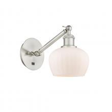 Innovations Lighting 317-1W-SN-G91 - Fenton - 1 Light - 7 inch - Brushed Satin Nickel - Sconce