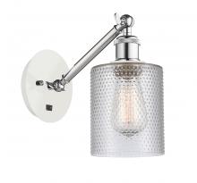 Innovations Lighting 317-1W-WPC-G112 - Cobbleskill - 1 Light - 5 inch - White Polished Chrome - Adjustable Sconce