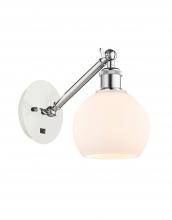Innovations Lighting 317-1W-WPC-G121-6 - Athens - 1 Light - 6 inch - White Polished Chrome - Adjustable Sconce