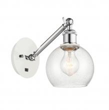 Innovations Lighting 317-1W-WPC-G124-6 - Athens - 1 Light - 6 inch - White Polished Chrome - Adjustable Sconce