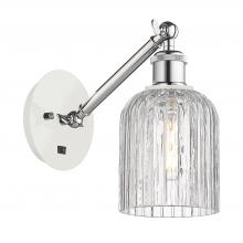 Innovations Lighting 317-1W-WPC-G559-5CL - Bridal Veil - 1 Light - 5 inch - White Polished Chrome - Adjustable Sconce