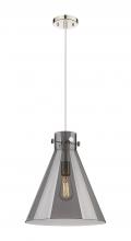 Innovations Lighting 410-1PL-PN-G411-14SM - Newton Cone - 1 Light - 14 inch - Polished Nickel - Cord hung - Pendant