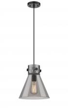 Innovations Lighting 410-1PM-BK-G411-10SM - Newton Cone - 1 Light - 10 inch - Matte Black - Cord hung - Pendant