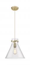 Innovations Lighting 410-1PM-CB-G411-12CL - Newton Cone - 1 Light - 12 inch - Champagne Bronze - Cord hung - Pendant