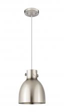 Innovations Lighting 410-1PS-SN-M412-8SN - Newton Bell - 1 Light - 8 inch - Satin Nickel - Cord hung - Pendant