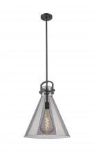 Innovations Lighting 410-1SL-BK-G411-16SM - Newton Cone - 1 Light - 16 inch - Matte Black - Pendant