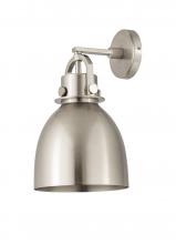 Innovations Lighting 410-1W-SN-M412-8SN - Newton Bell - 1 Light - 8 inch - Satin Nickel - Sconce