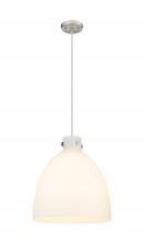Innovations Lighting 410-3PL-SN-G412-16WH - Newton Bell - 3 Light - 16 inch - Satin Nickel - Cord hung - Pendant
