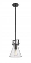 Innovations Lighting 411-1SS-BK-G411-8SDY - Newton Cone - 1 Light - 8 inch - Matte Black - Mini Pendant