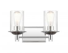 Innovations Lighting 417-2W-PC-G4174 - Manhattan - 2 Light - 15 inch - Polished Chrome - Bath Vanity Light