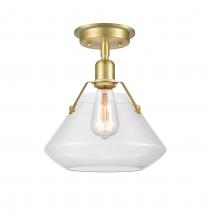 Innovations Lighting 422-1F-SB-G4222-10 - Luna - 1 Light - 11 inch - Satin Brass - Flush Mount