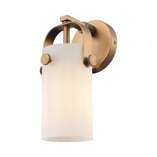 Innovations Lighting 423-1W-BB-G423-7WH - Pilaster - 1 Light - 7 inch Long Glass - Brushed Brass - Sconce