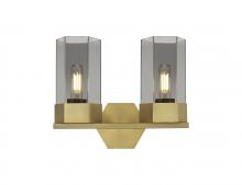 Innovations Lighting 427-2W-BB-G427-9SM - Claverack - 2 Light - 13 inch - Brushed Brass - Bath Vanity Light