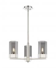 Innovations Lighting 427-3CR-PN-G427-9SM - Claverack - 3 Light - 22 inch - Polished Nickel - Pendant