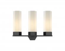 Innovations Lighting 427-3W-BK-G427-14WH - Claverack - 3 Light - 22 inch - Matte Black - Bath Vanity Light