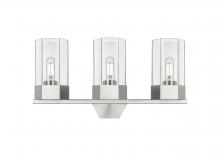 Innovations Lighting 427-3W-SN-G427-9CL - Claverack - 3 Light - 22 inch - Satin Nickel - Bath Vanity Light