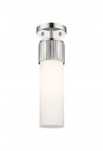 Innovations Lighting 428-1F-PN-G428-12WH - Bolivar - 1 Light - 5 inch - Polished Nickel - Flush Mount