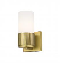 Innovations Lighting 428-1W-BB-G428-7WH - Bolivar - 1 Light - 5 inch - Brushed Brass - Sconce