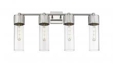 Innovations Lighting 428-4W-SN-G428-12CL - Bolivar - 4 Light - 31 inch - Satin Nickel - Bath Vanity Light