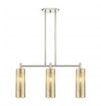 Innovations Lighting 434-3I-PN-G434-12ME - Crown Point - 3 Light - 31 inch - Polished Nickel - Island Light