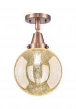 Innovations Lighting 447-1C-AC-G208-8 - Beacon - 1 Light - 8 inch - Antique Copper - Flush Mount