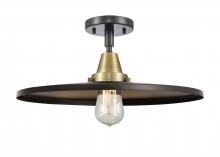 Innovations Lighting 447-1C-BAB-MFR-BK-16 - Appalachian - 1 Light - 16 inch - Black Antique Brass - Flush Mount