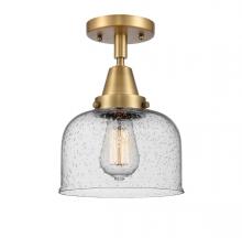 Innovations Lighting 447-1C-BB-G74 - Bell - 1 Light - 8 inch - Brushed Brass - Flush Mount