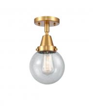 Innovations Lighting 447-1C-SG-G204-6 - Beacon - 1 Light - 6 inch - Satin Gold - Flush Mount