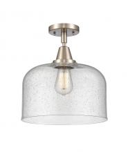 Innovations Lighting 447-1C-SN-G74-L - Bell - 1 Light - 12 inch - Brushed Satin Nickel - Flush Mount