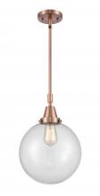 Innovations Lighting 447-1S-AC-G202-10 - Beacon - 1 Light - 10 inch - Antique Copper - Mini Pendant