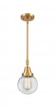 Innovations Lighting 447-1S-SG-G202-6 - Beacon - 1 Light - 6 inch - Satin Gold - Mini Pendant