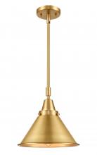 Innovations Lighting 447-1S-SG-M10-SG - Briarcliff - 1 Light - 10 inch - Satin Gold - Mini Pendant