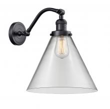 Innovations Lighting 515-1W-BK-G42-L - Cone - 1 Light - 12 inch - Matte Black - Sconce