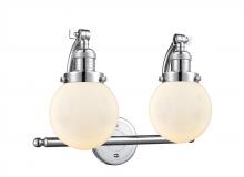 Innovations Lighting 515-2W-PC-G201-6 - Beacon - 2 Light - 16 inch - Polished Chrome - Bath Vanity Light