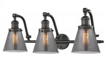 Innovations Lighting 515-3W-OB-G63-LED - Cone - 3 Light - 28 inch - Oil Rubbed Bronze - Bath Vanity Light