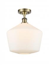 Innovations Lighting 516-1C-AB-G651-12-LED - Cindyrella - 1 Light - 12 inch - Antique Brass - Semi-Flush Mount