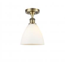 Innovations Lighting 516-1C-AB-GBD-751 - Bristol - 1 Light - 8 inch - Antique Brass - Semi-Flush Mount