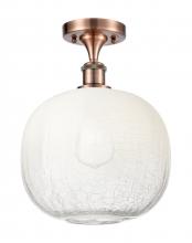 Innovations Lighting 516-1C-AC-G481-10OP - Brookhaven Sphere - 1 Light - 11 inch - Antique Copper - Semi-Flush Mount