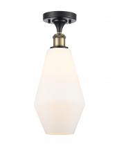 Innovations Lighting 516-1C-BAB-G651-7 - Cindyrella - 1 Light - 7 inch - Black Antique Brass - Semi-Flush Mount