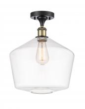 Innovations Lighting 516-1C-BAB-G652-12 - Cindyrella - 1 Light - 12 inch - Black Antique Brass - Semi-Flush Mount