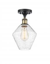 Innovations Lighting 516-1C-BAB-G654-8 - Cindyrella - 1 Light - 8 inch - Black Antique Brass - Semi-Flush Mount