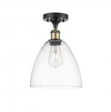 Innovations Lighting 516-1C-BAB-GBD-92 - Bristol - 1 Light - 9 inch - Black Antique Brass - Semi-Flush Mount